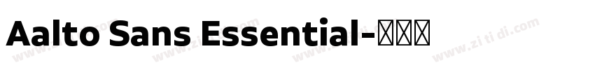 Aalto Sans Essential字体转换 Aalto Sans Essential字体转换